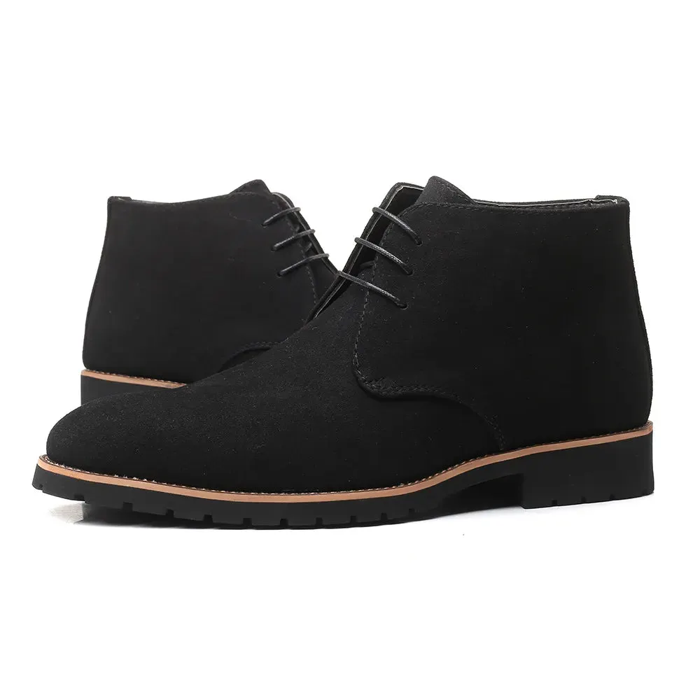Ankle Chelsea Boots - Cow Suede Leather for Men Maxct
