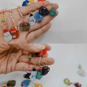 Xmas Collection Shrink Plastic Earrings