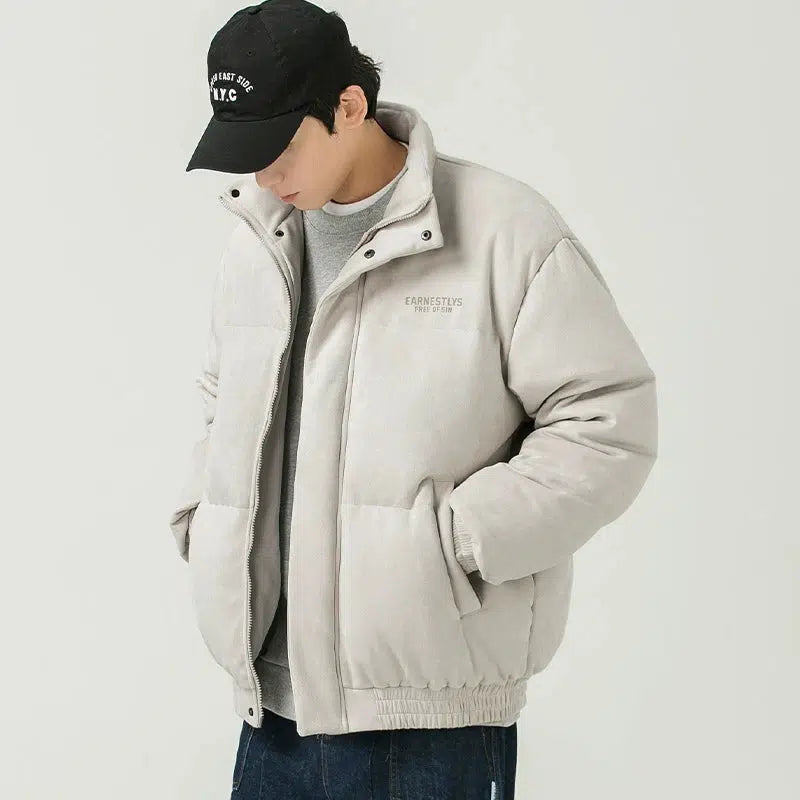 Maxct Stand Collar Cotton Coat