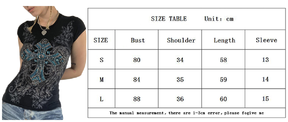 y2k Aesthetic Fairy Grunge Vintage Tops Graphic Print Brown T-Shirt Short Sleeve Slim Pullover Sweats Tees Harajuku Retro Women