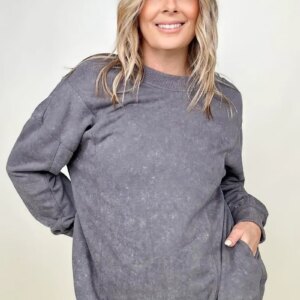 Maxct &Twist Detail Reversible Oversized Sweatshirt With Pockets