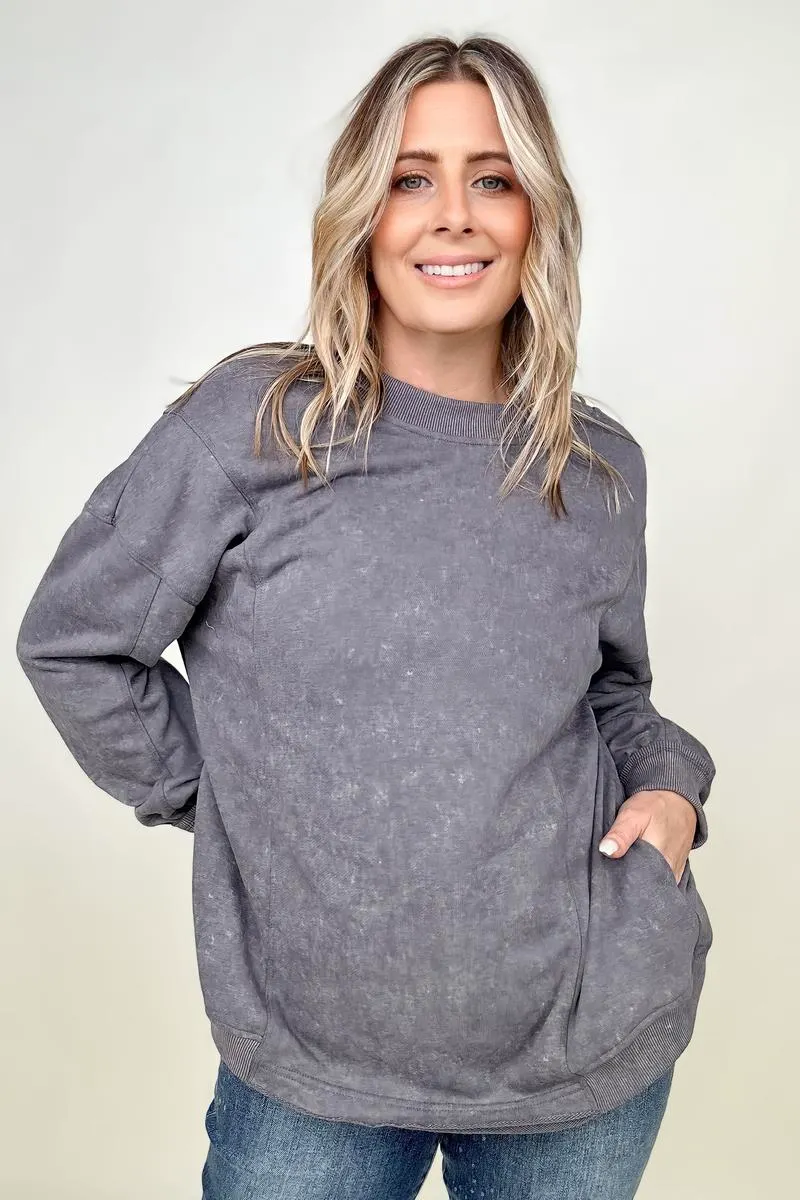 Maxct &Twist Detail Reversible Oversized Sweatshirt With Pockets