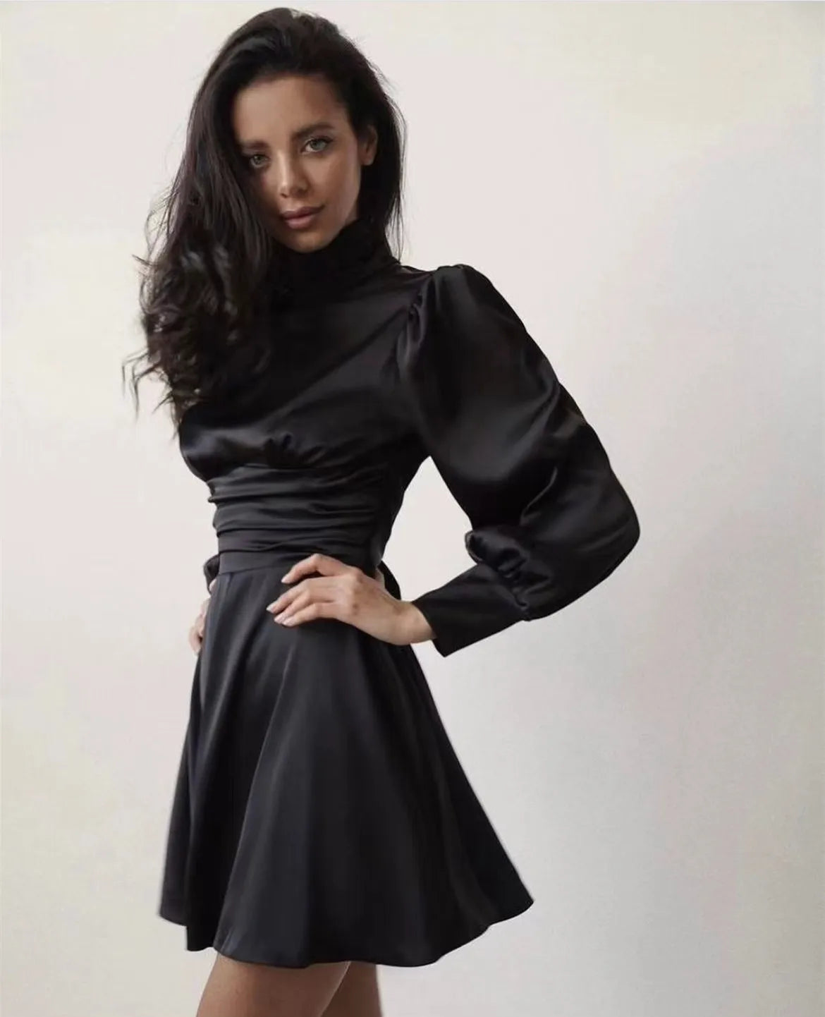 Maxct- Evening Dress Fashion New Style Satin Drop Toast Dress One Shoulder Off Shoulder Elegant Women's Bridesmaid Dress