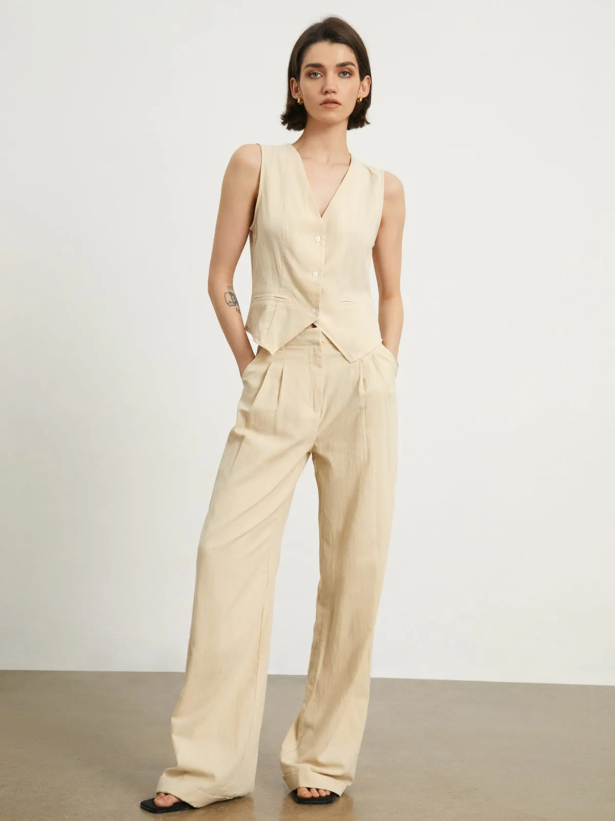 Maxct Effortless Linen Pants Set
