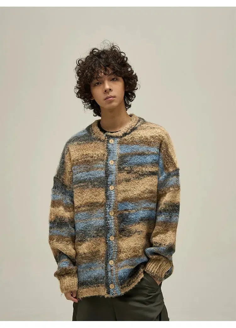 Maxct Vintage Striped Cardigan Sweater