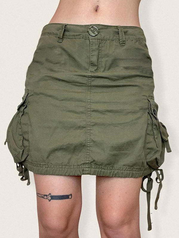 Size Friendly Pocket Cargo Mini Skirt Maxct