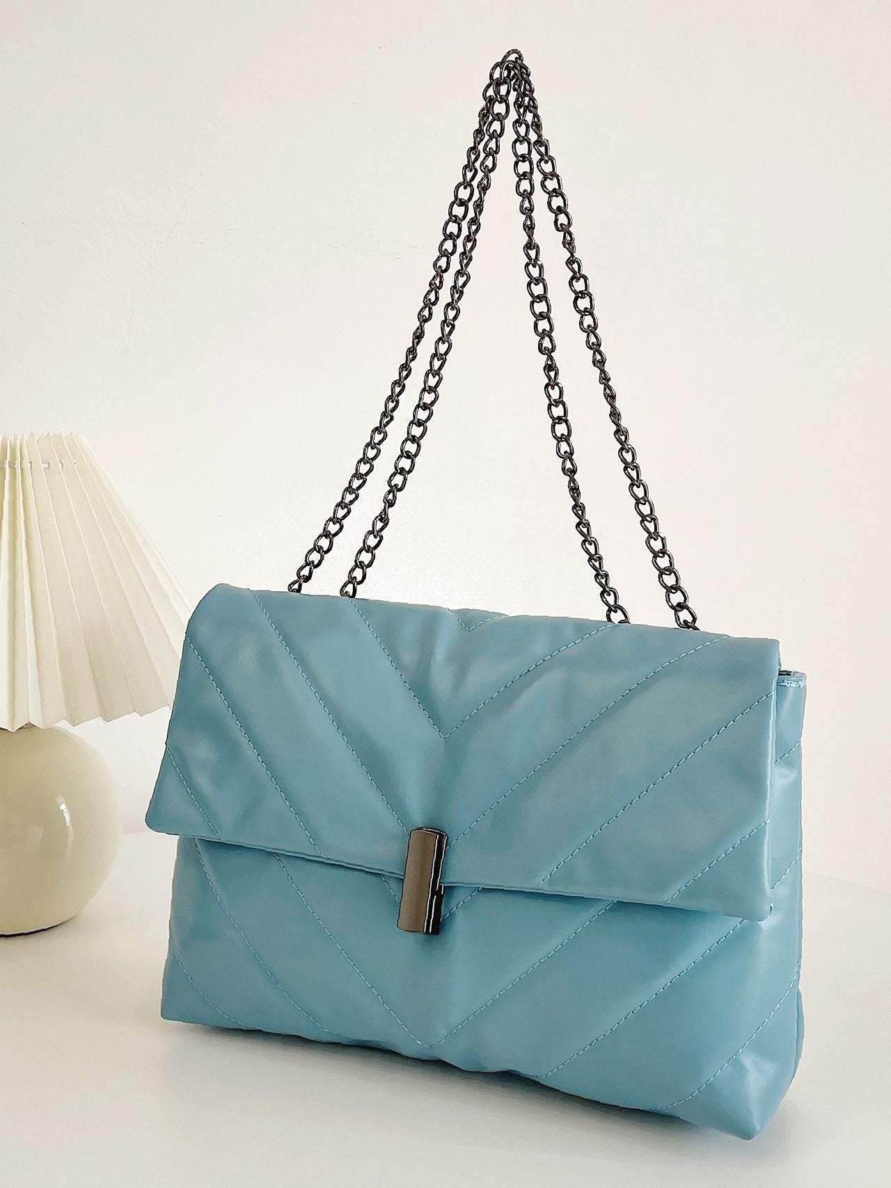 Maxct - Chevron Chain Tote Bag  - Women Tote Bags