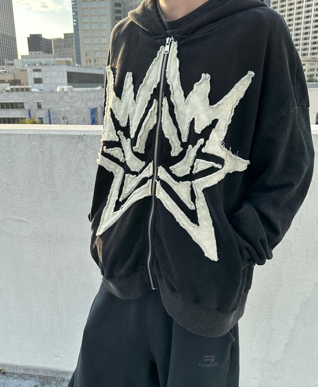 Y2K Women's Men's Hoodies Clothing Long Sleeve Pullover Sweatshirt Streewear Oversize hi-pop tops Hooded Shirt kpop patchwork