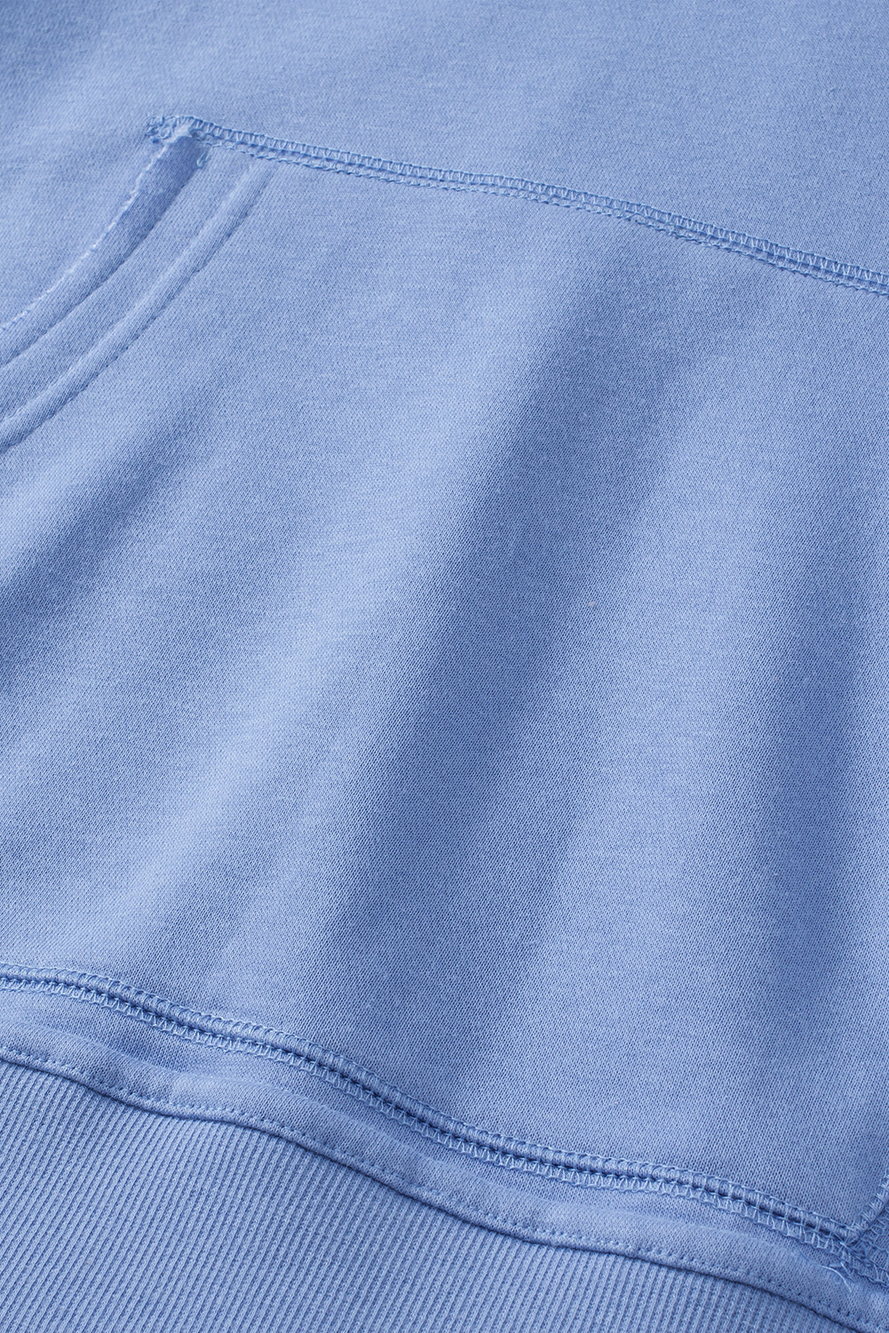 Maxct &Exposed Seam Kangaroo Pocket Long Sleeve Hoodie