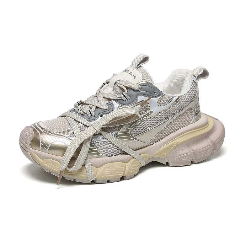 Women's 5cm Leather Sneakers - true deals club