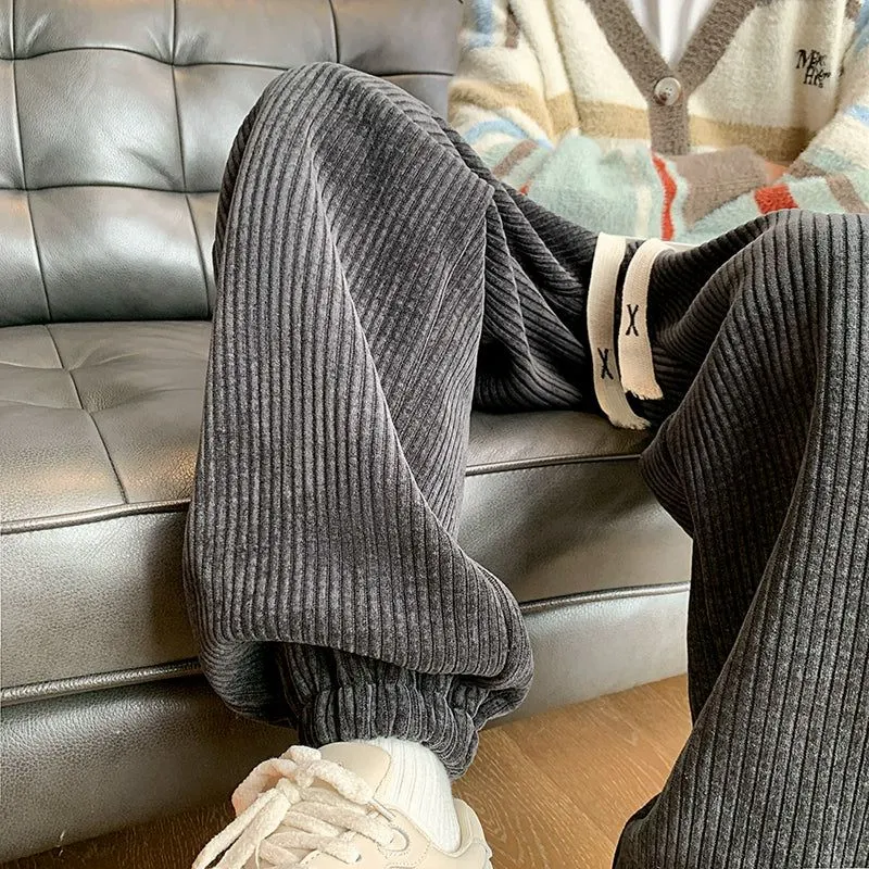 TIA Essential Drawstring Corduroy Pants Maxct