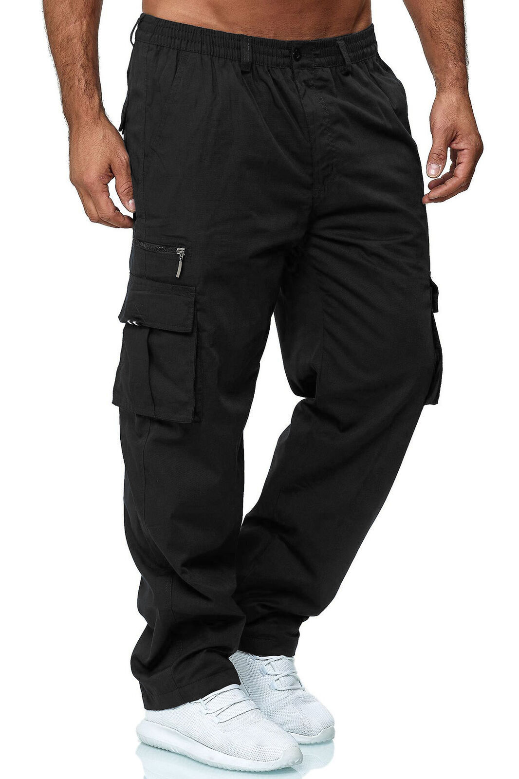 Men's Cargo Pants Sport Pants Jogger Sweatpants Drawstring Outdoor Trousers With Pockets