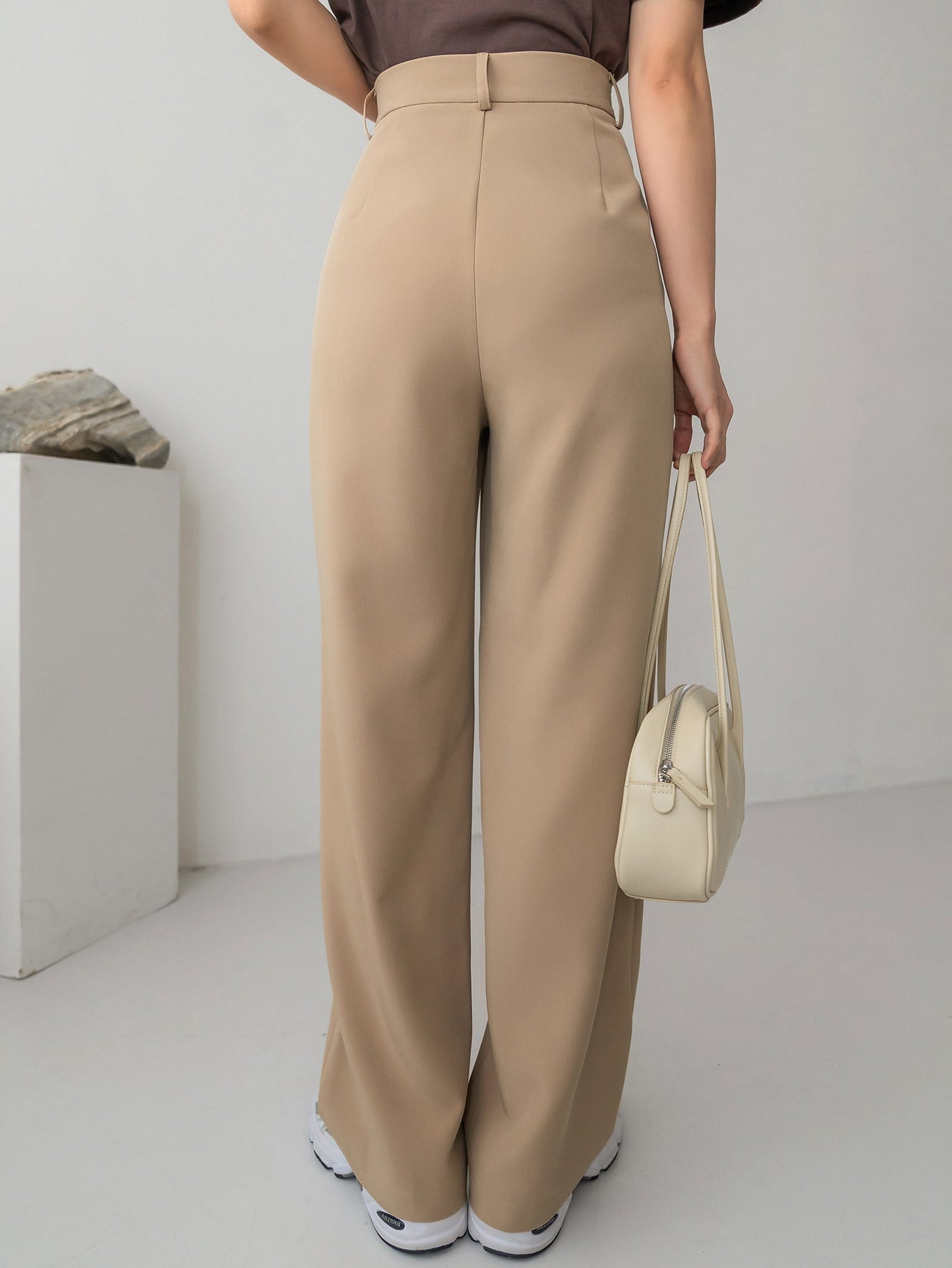 Maxct High Waist Plicated Detail Tailored Pants