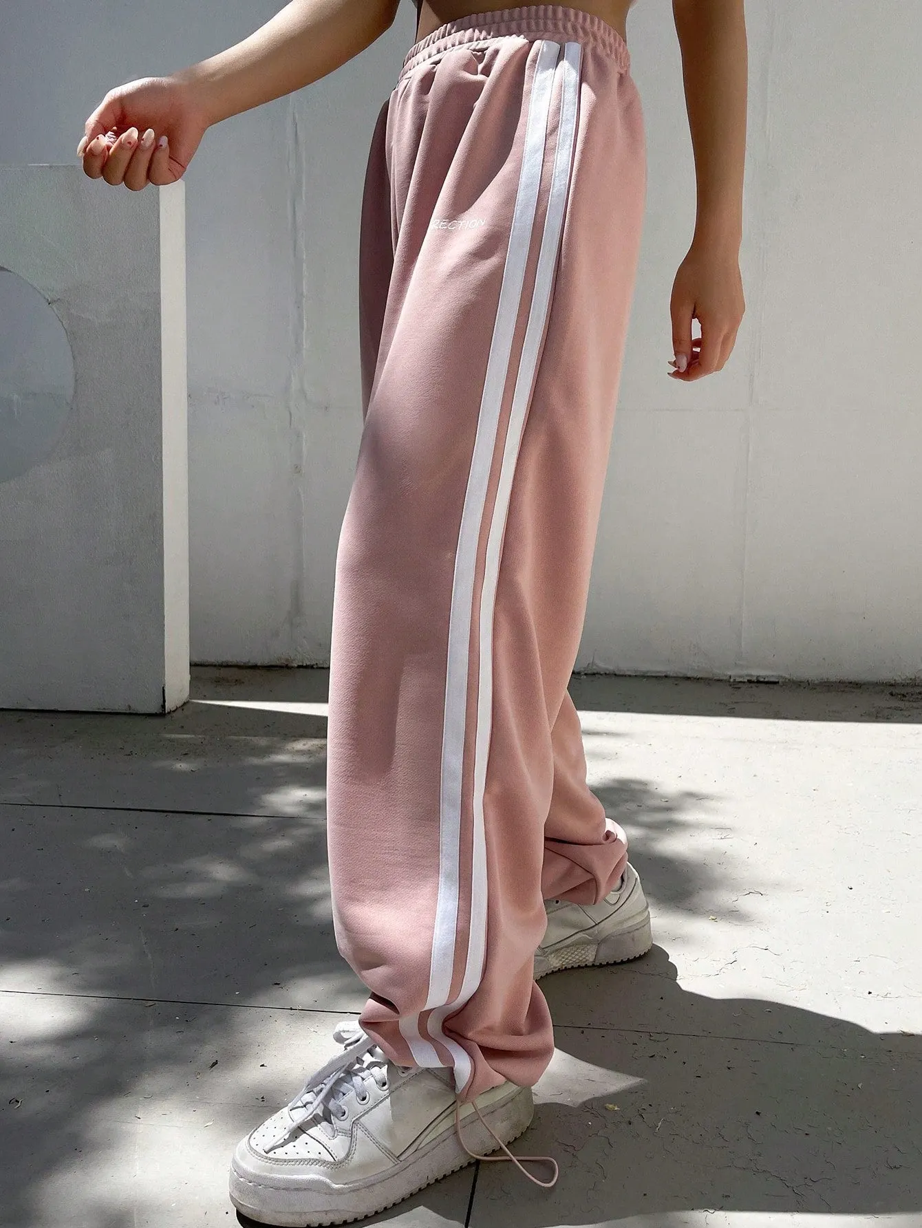 Maxct Women's Color-Block Casual Simple Daily Pants