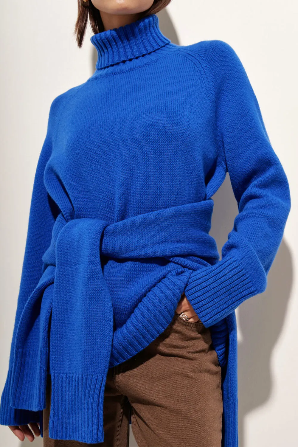 Maxct &Turtle Neck Raglan Sleeve Sweater