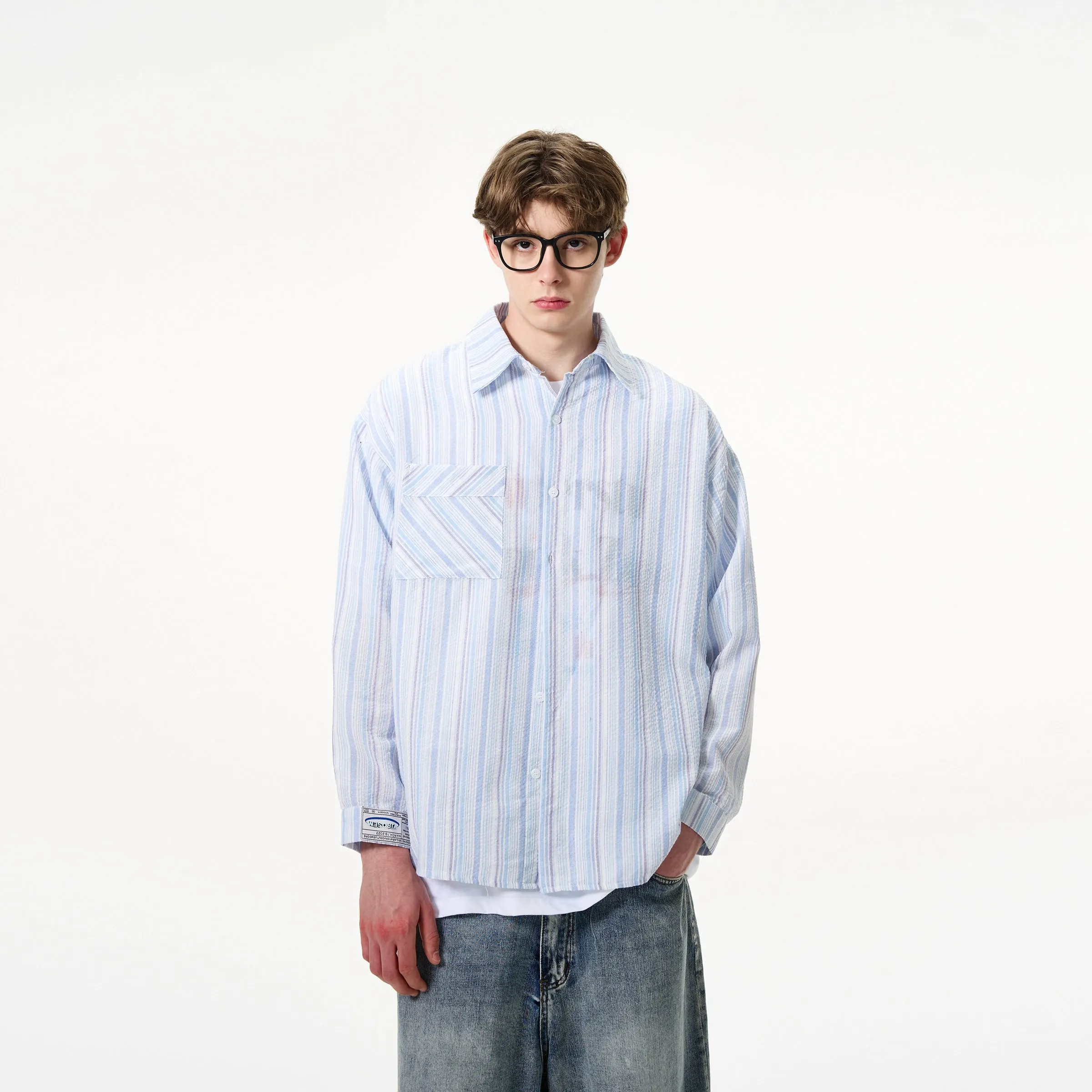 Madwitch Basic Striped Shirt Maxct