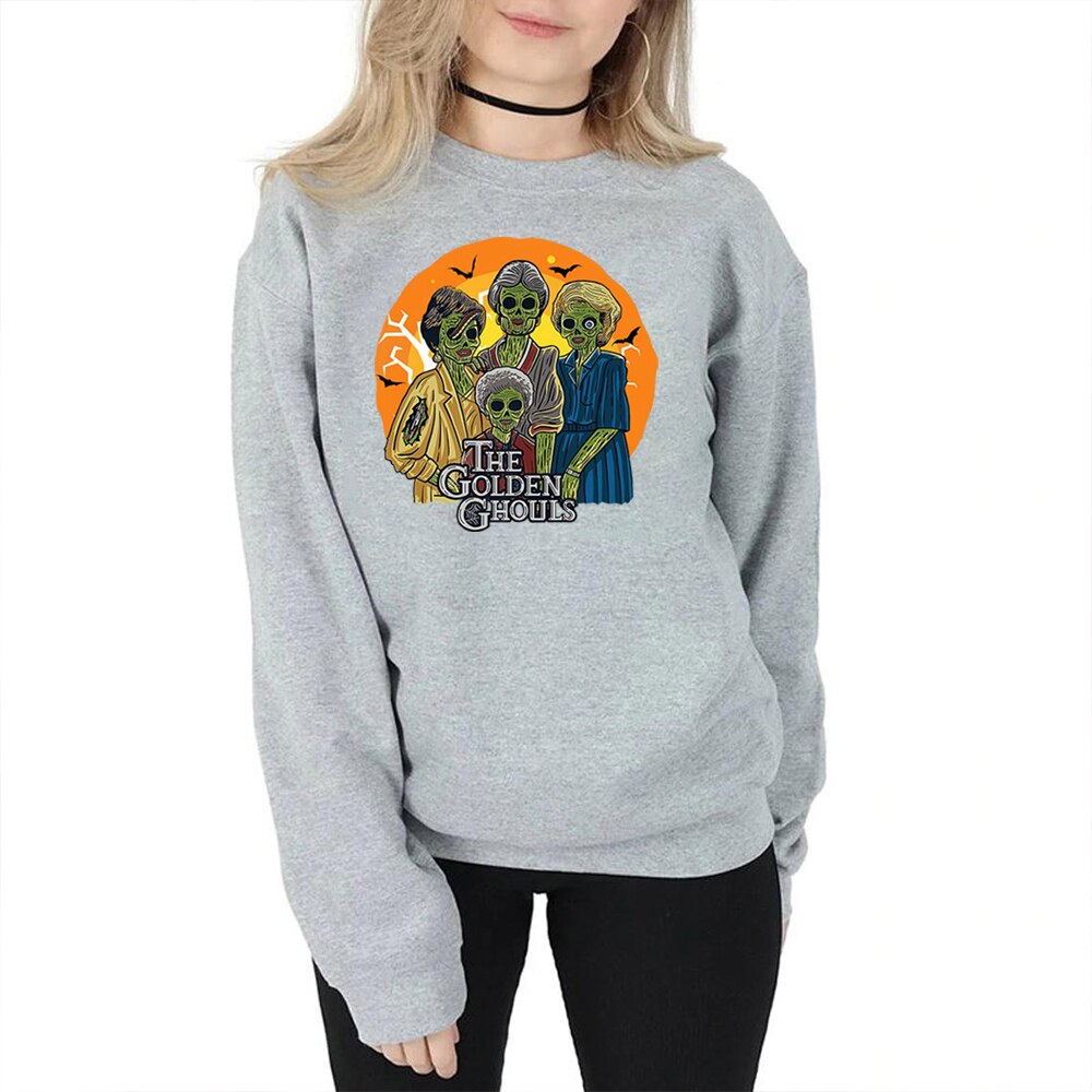Maxct Halloween Awakecrm The Golden Ghouls Halloween Sweatshirt Tv Show Golden Gilrs Inspired Hoodie Funny Witch Vampire Pullover Halloween Sweatshirts