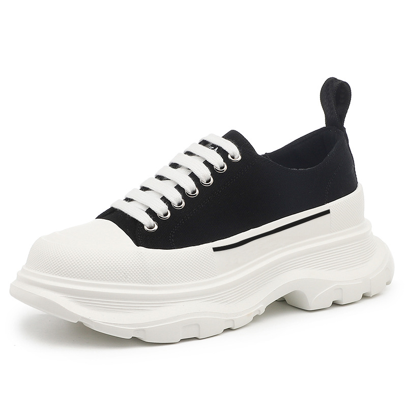 5cm Canvas Chunky Sneakers for Women - true-deals-club