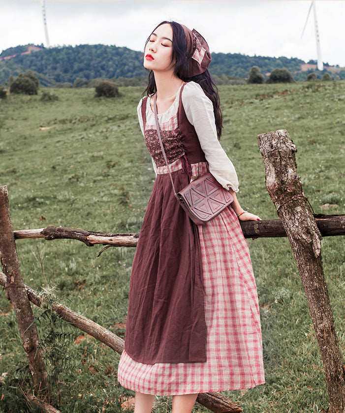 Patchwork Village Dress Maxct