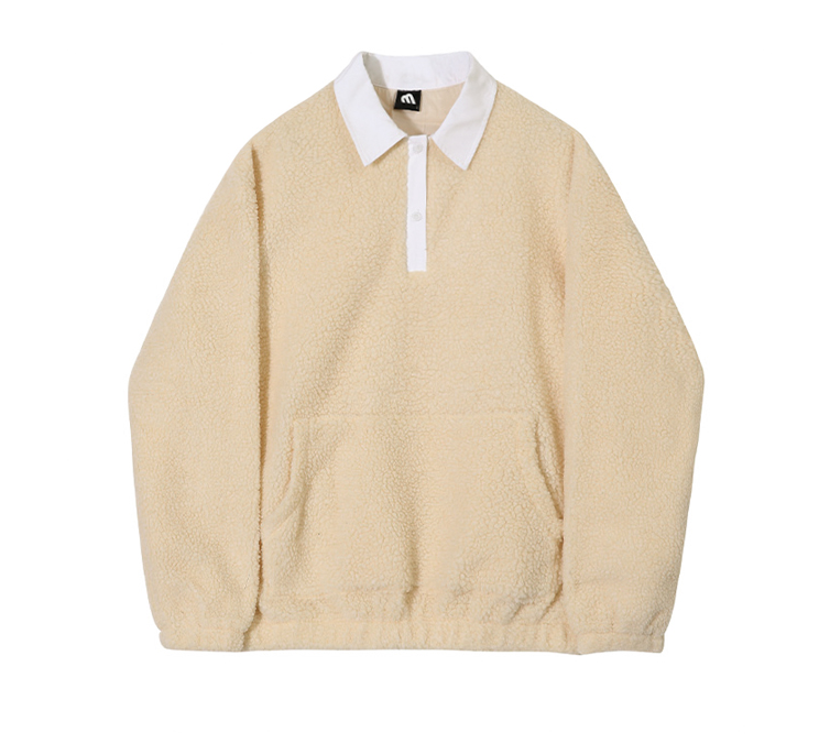 Maxct 6348 Fleece Two Tone Collar Shirt Sweater