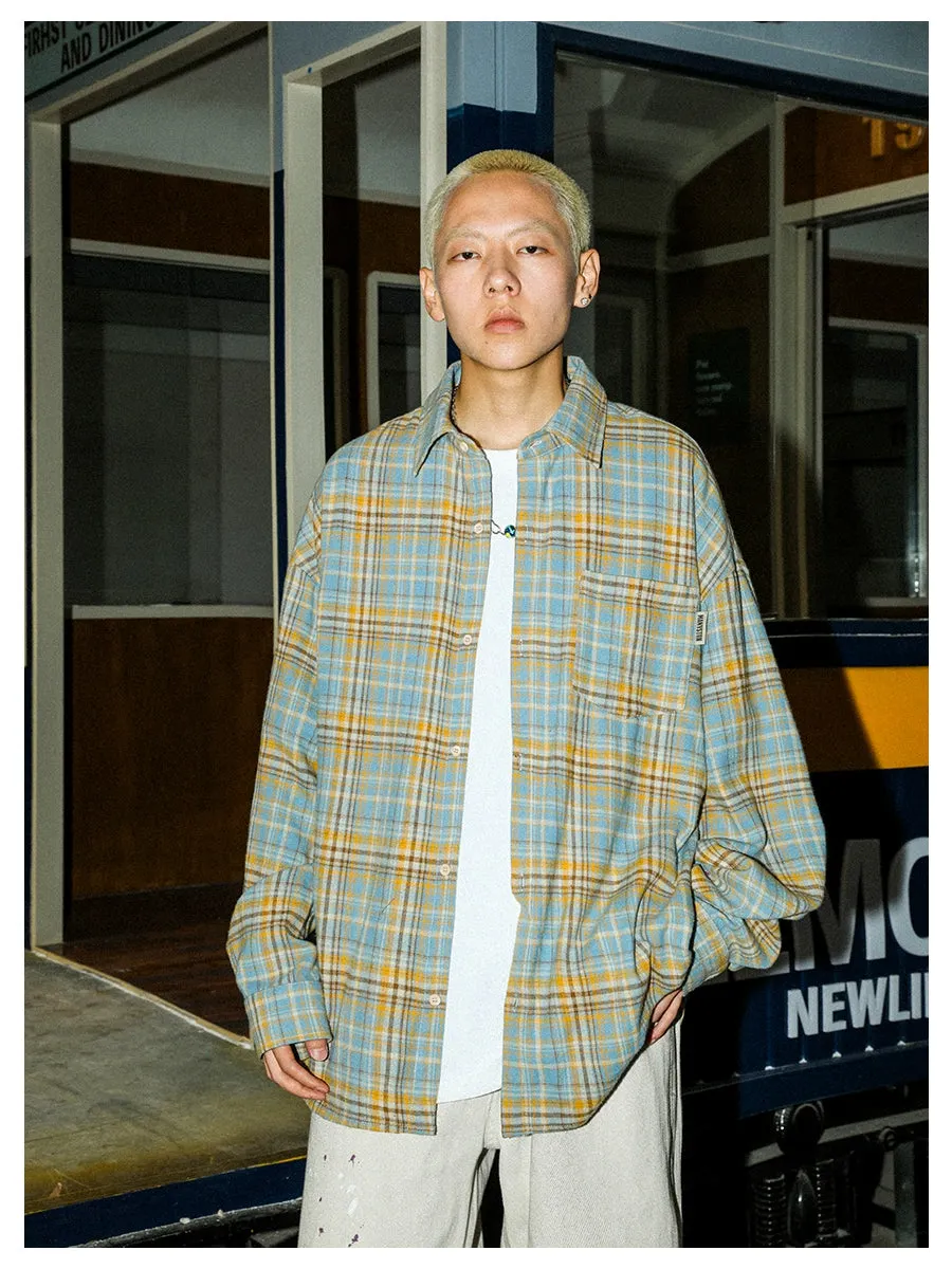 Manyston Vintage Plaid Shirt Maxct