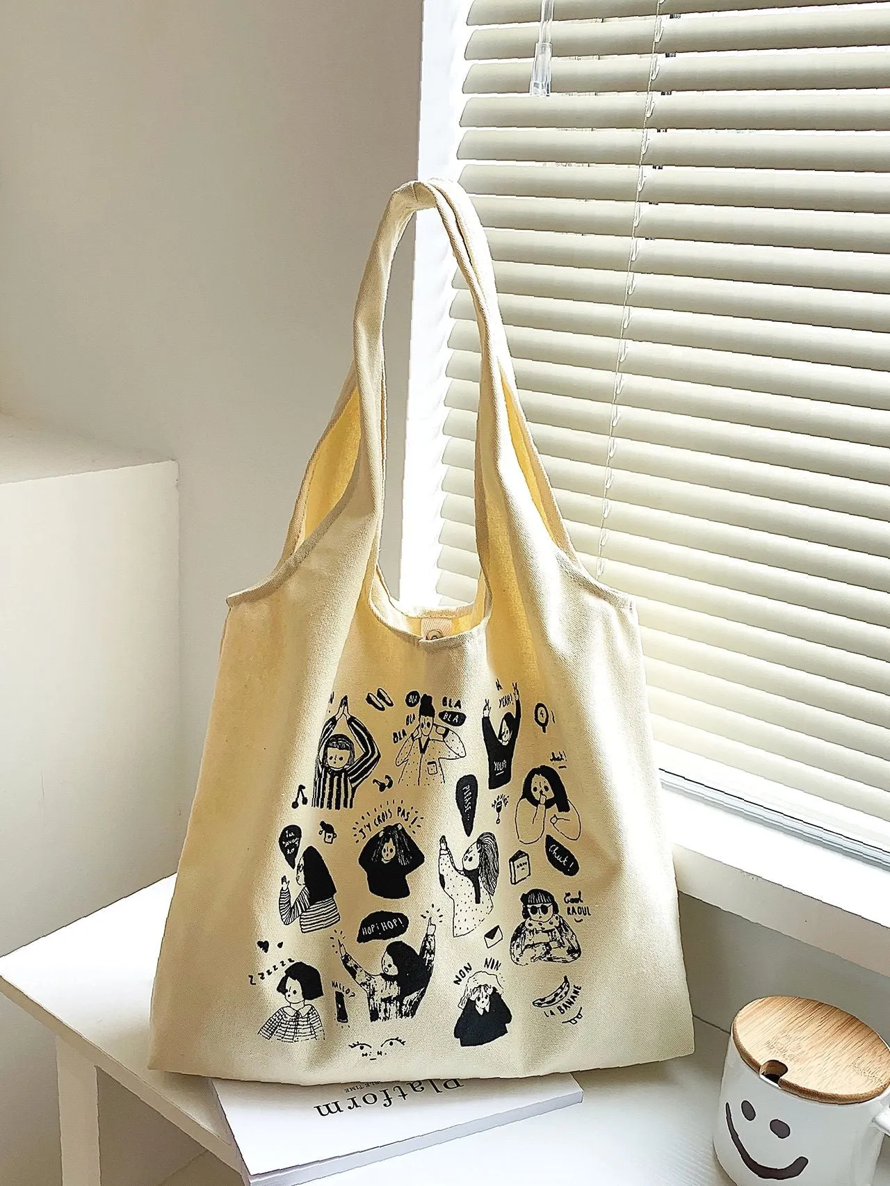 Maxct - Figure Graphic Tote Bag  - Women Tote Bags