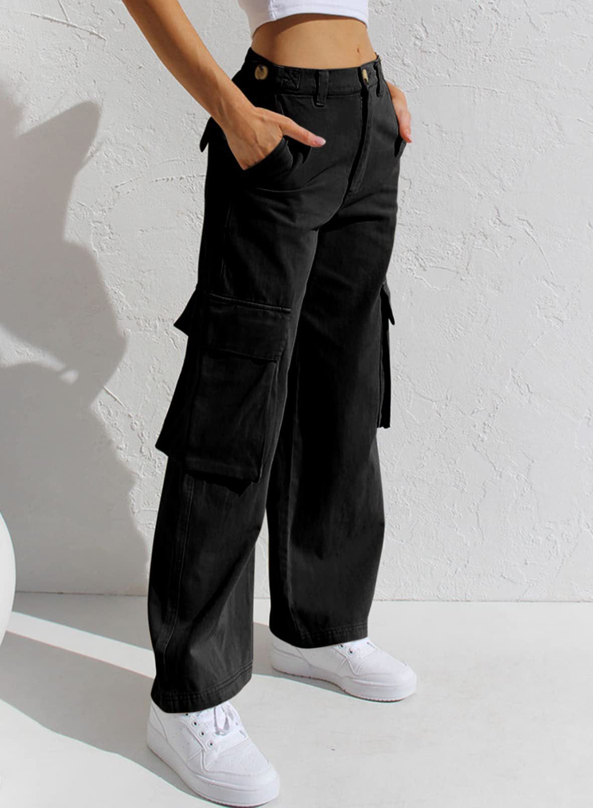 Vintage Pocket Baggy Cargo Jeans Maxct
