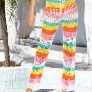 Maxct &Cutout Contrast High Waist Swim Pants
