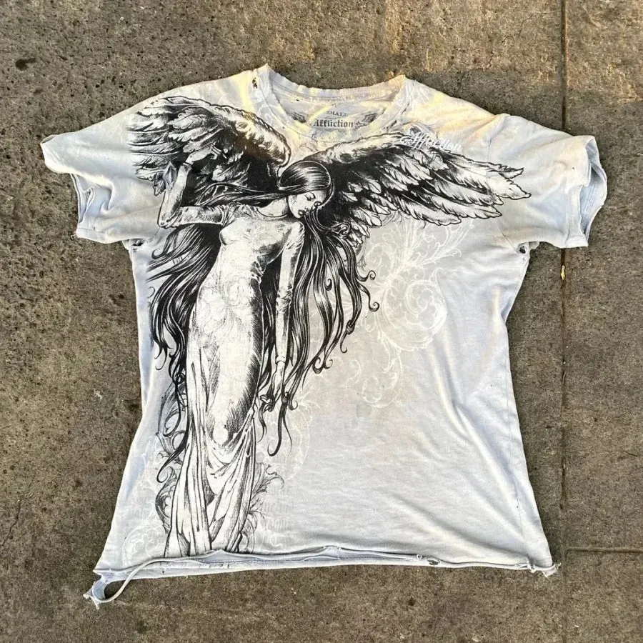 Maxct Y2K T Shirt Men New Sports Shirt Male Gothic Oversize Camouflage Leaf pattern Long Sleeves T Shirt Hip Hop Sweatshirt Streetwear