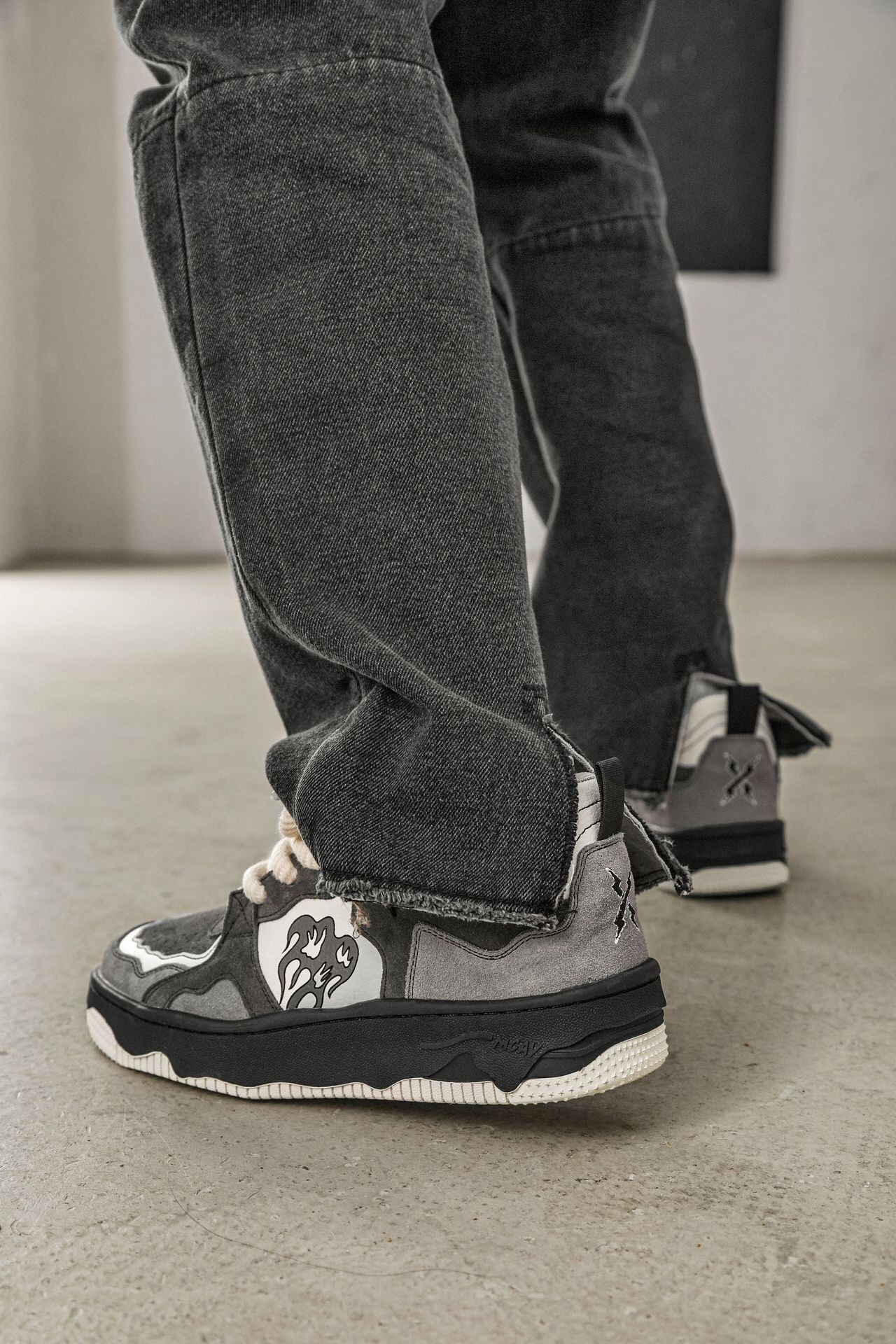 Punk Goth Volcano Sneakers