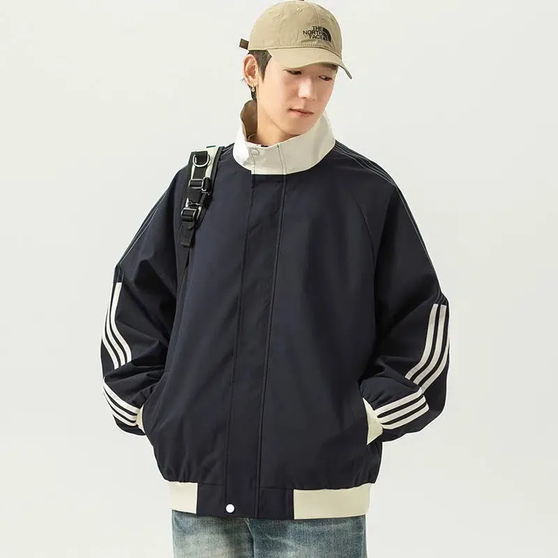Maxct Striped Windproof Outdoor Jacket