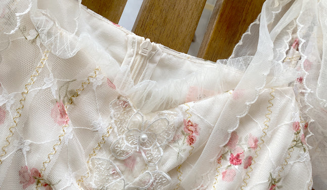 Dainty Rose Petticoat Mini Dress Maxct