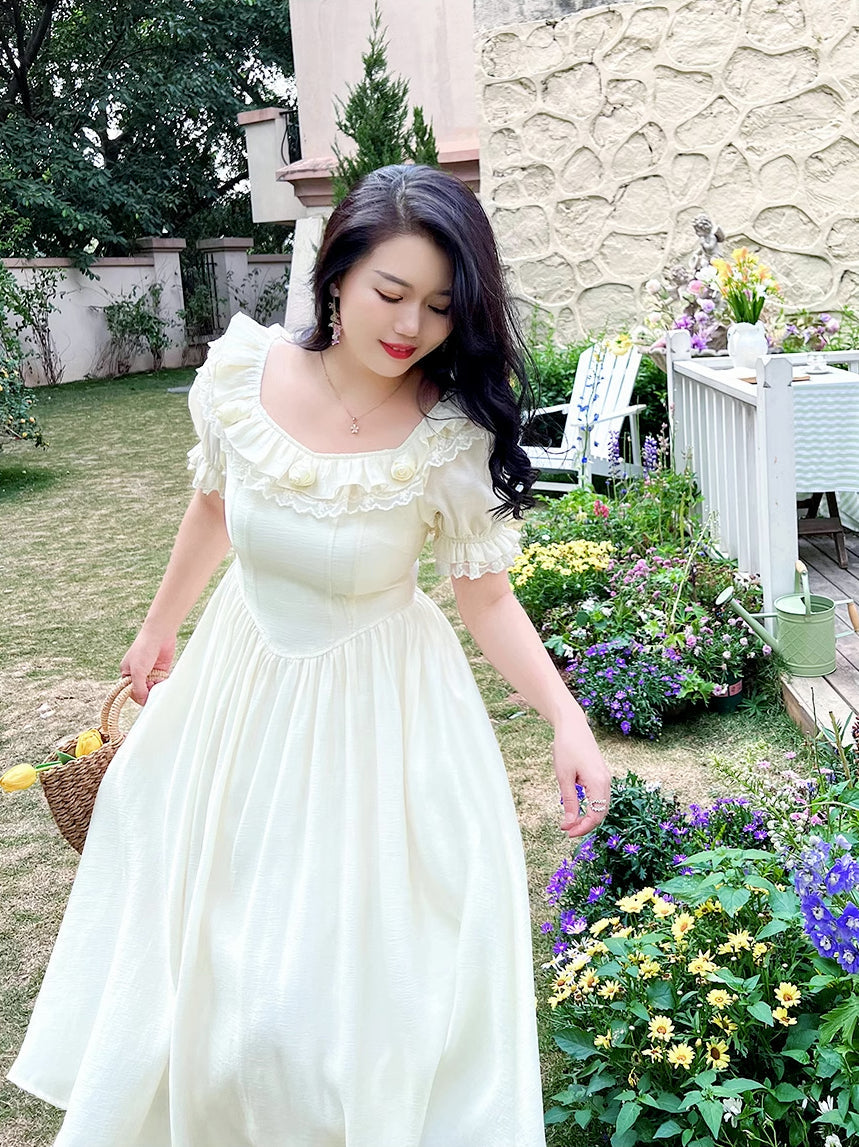 Blanc Rose Midi Dress Maxct