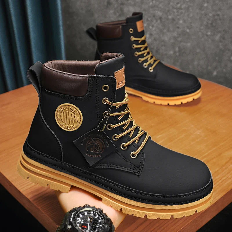Winter Ready Ankle Martin Boots - Leather Work Shoes Maxct