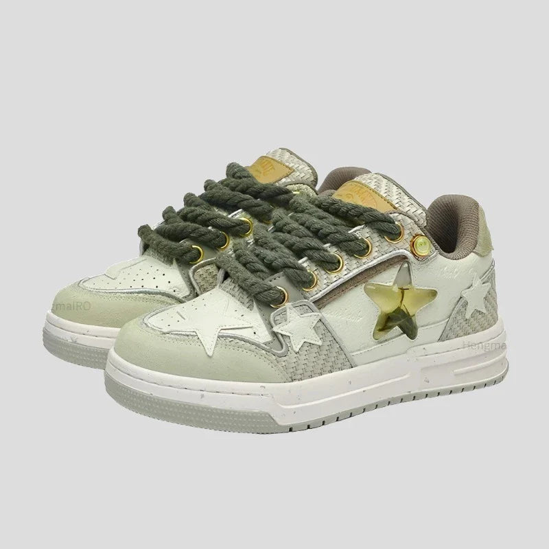 Skate Shoes Retro Y2K Star Punk Hip-hop Skateboard Sneakers Maxct