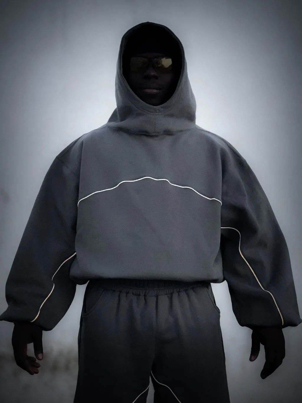 Y2k Winter Long Sleeved Hooded Sweatshirt With Color Blocking Patchwork Oversized Sweatshirt Streetwear Hip-Hop Rap Punk Outfit