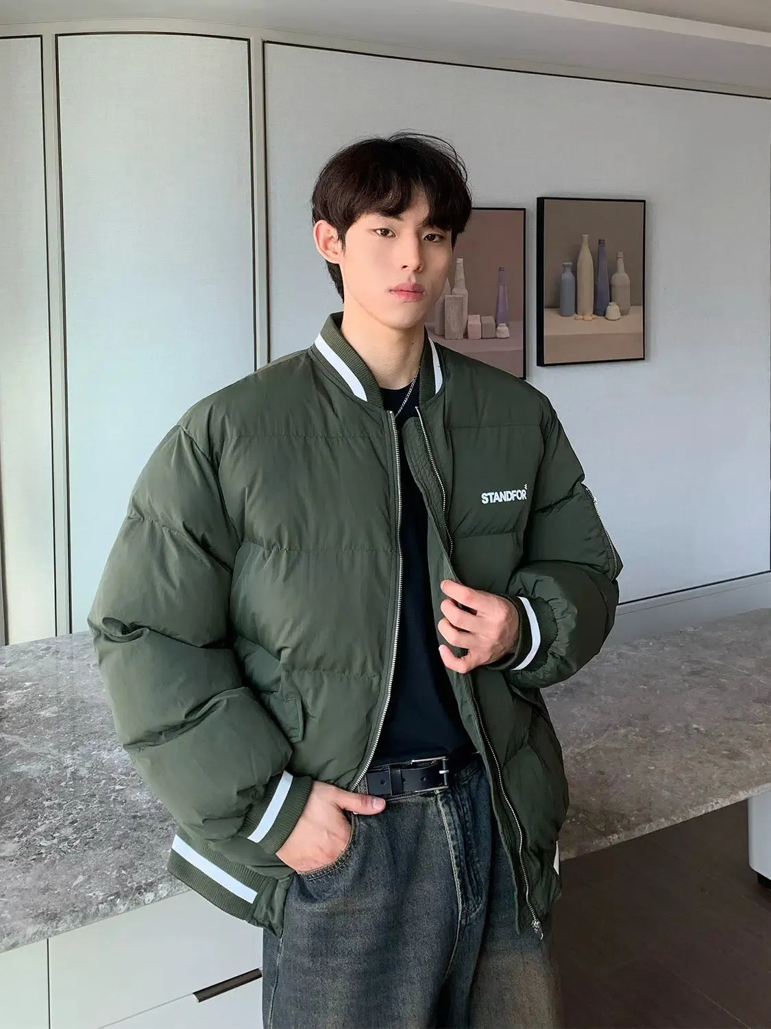 Maxct Padded Cotton Baseball Jacket