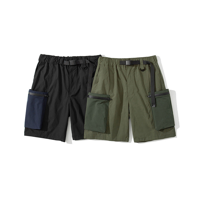 Maxct Panelled Pocket Cropped Shorts