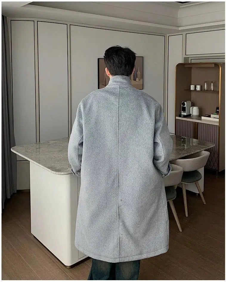 Maxct Two-piece Denim Woolen Coat