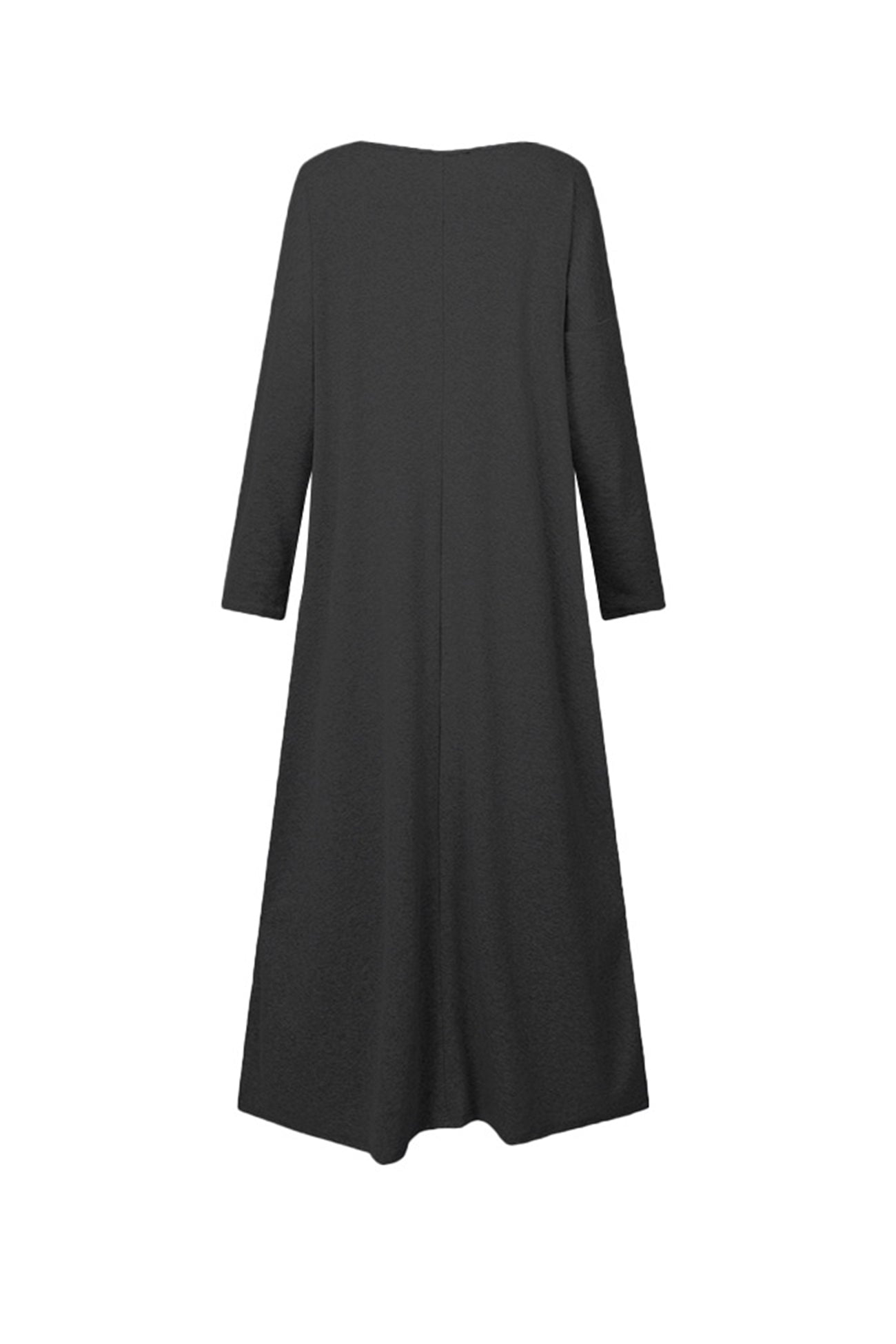 Maxct V Neck Slit Hem Sweatshirt Dress