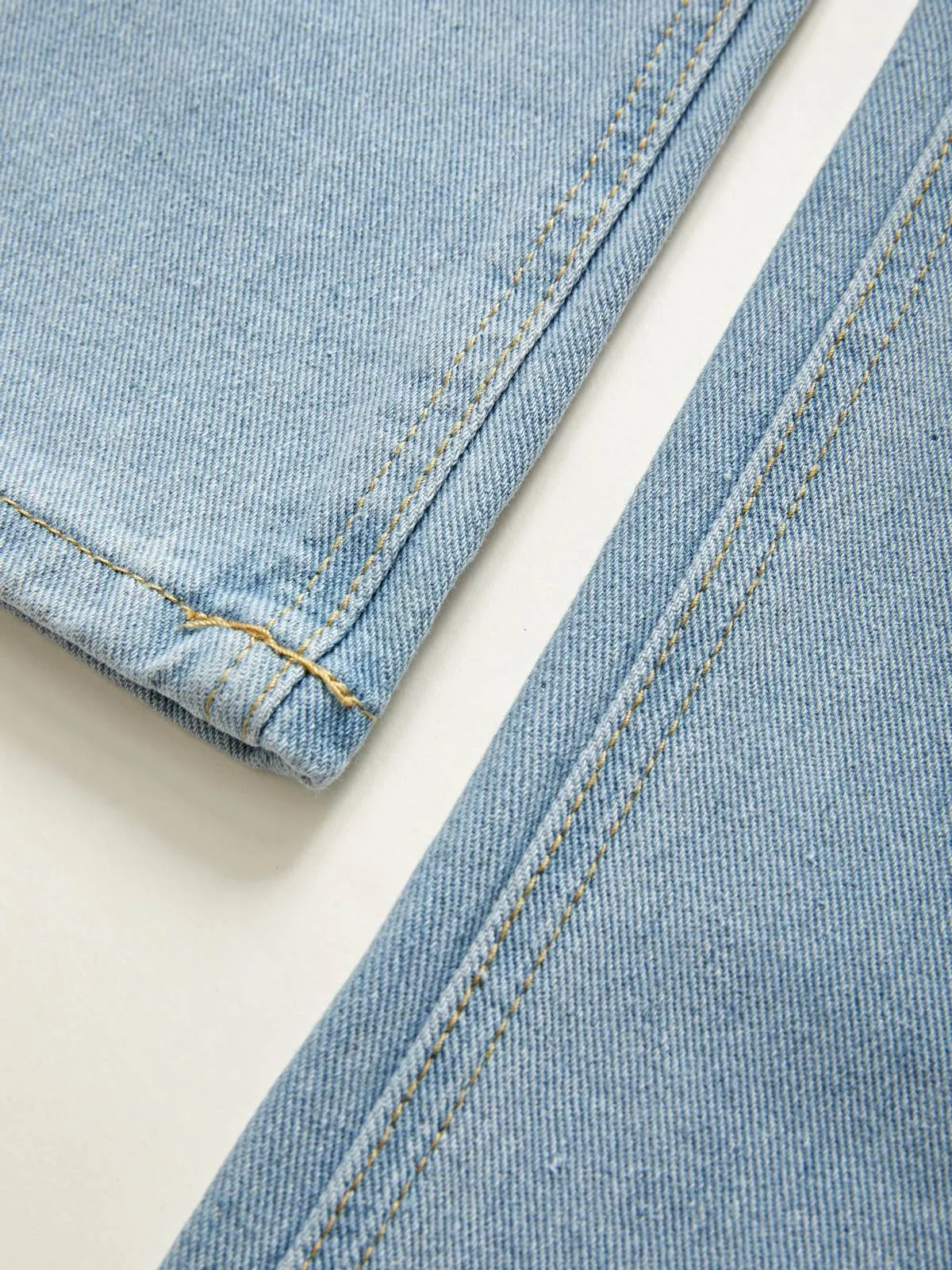 Back Star Patchwork Flare Jeans Maxct