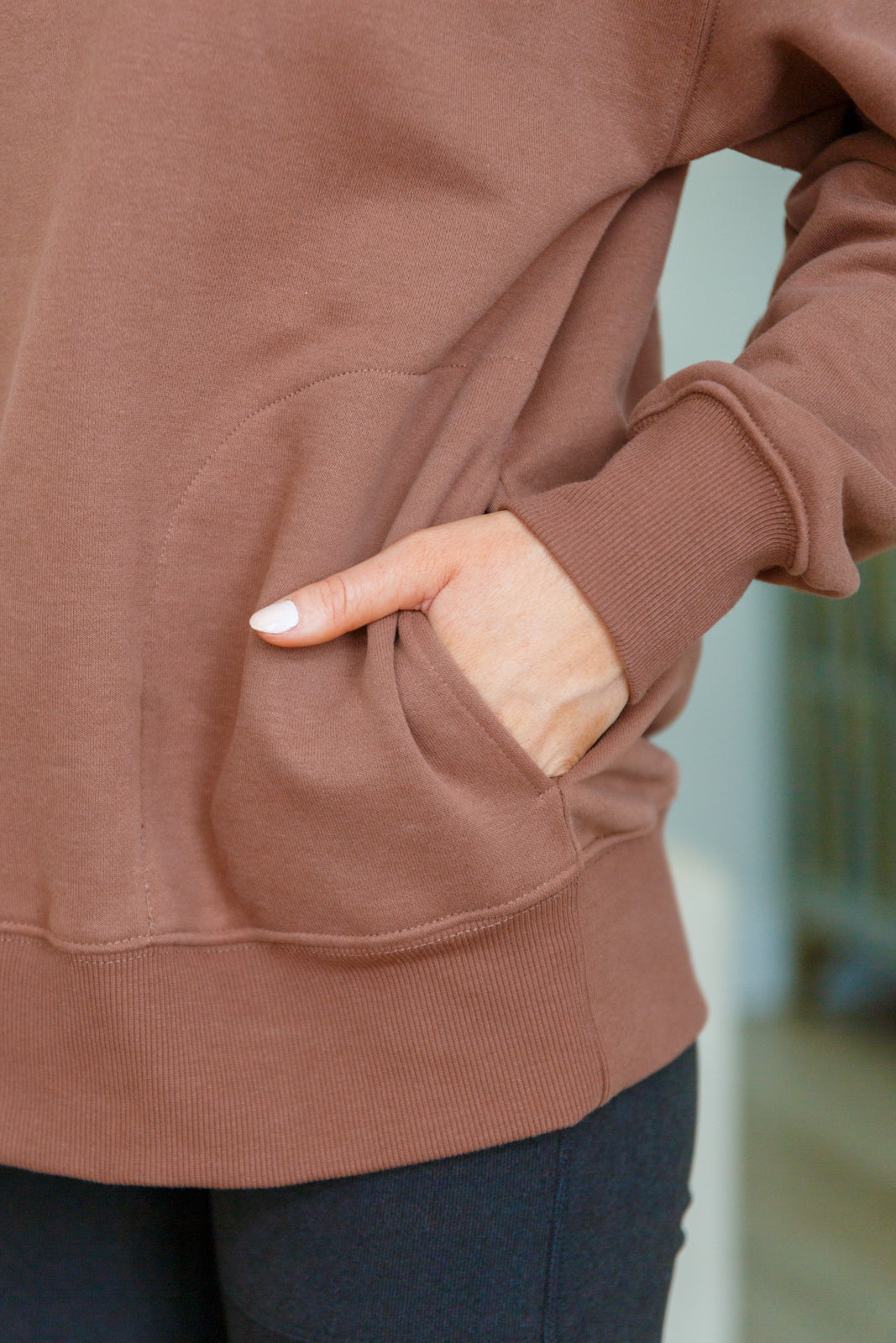 Maxct &Make No Mistake Mock Neck Pullover in Cocoa