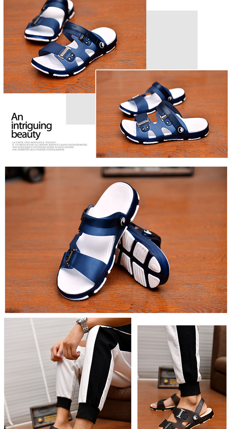 Summer Sandals: Outdoor Beach Indoor Durable Anti-Slip Peep Toe Men's - true deals club - true deals club