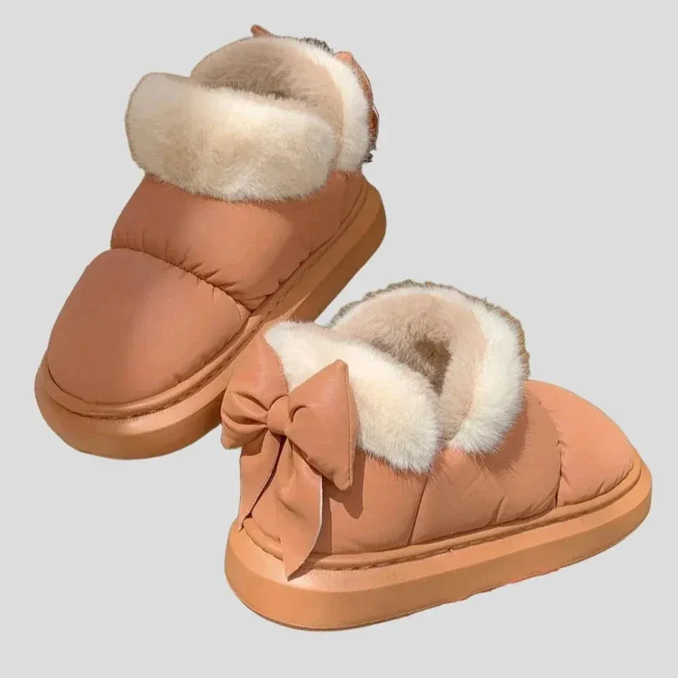 Booties for Women Winter Cute Bow Ankle Boots Maxct