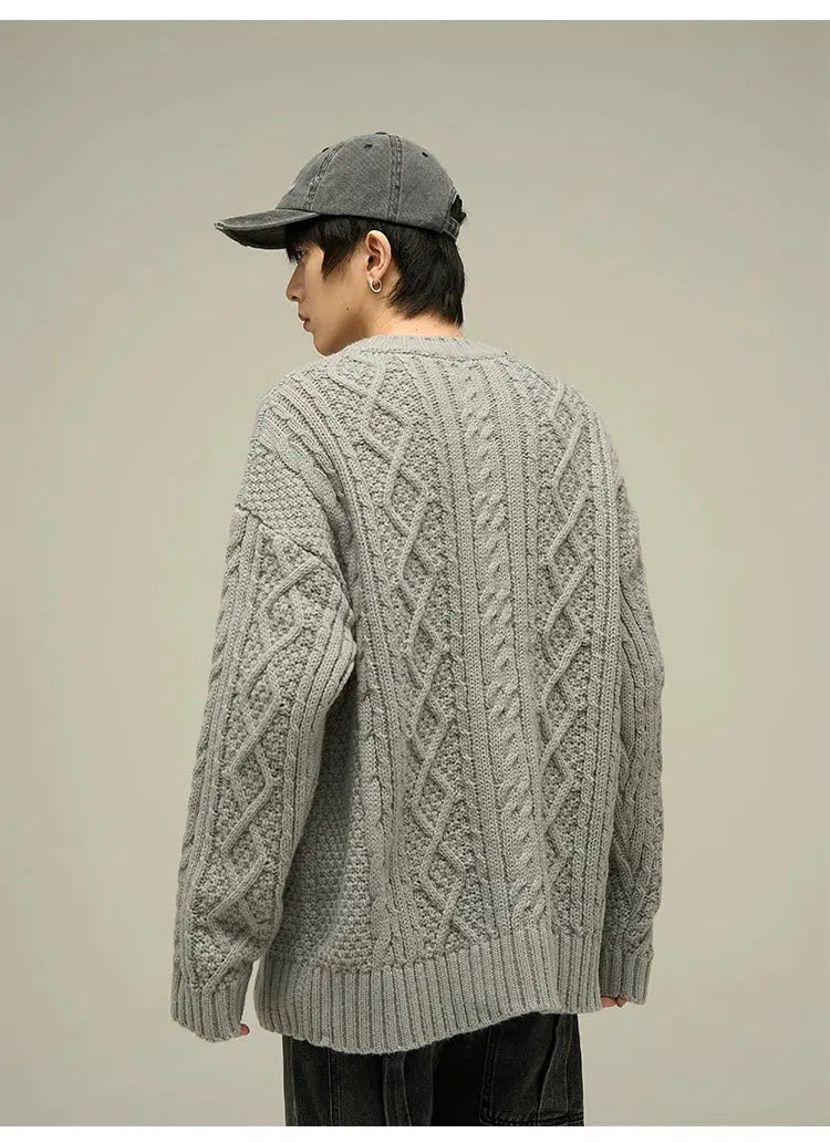 Maxct Vintage Round Neck Sweater
