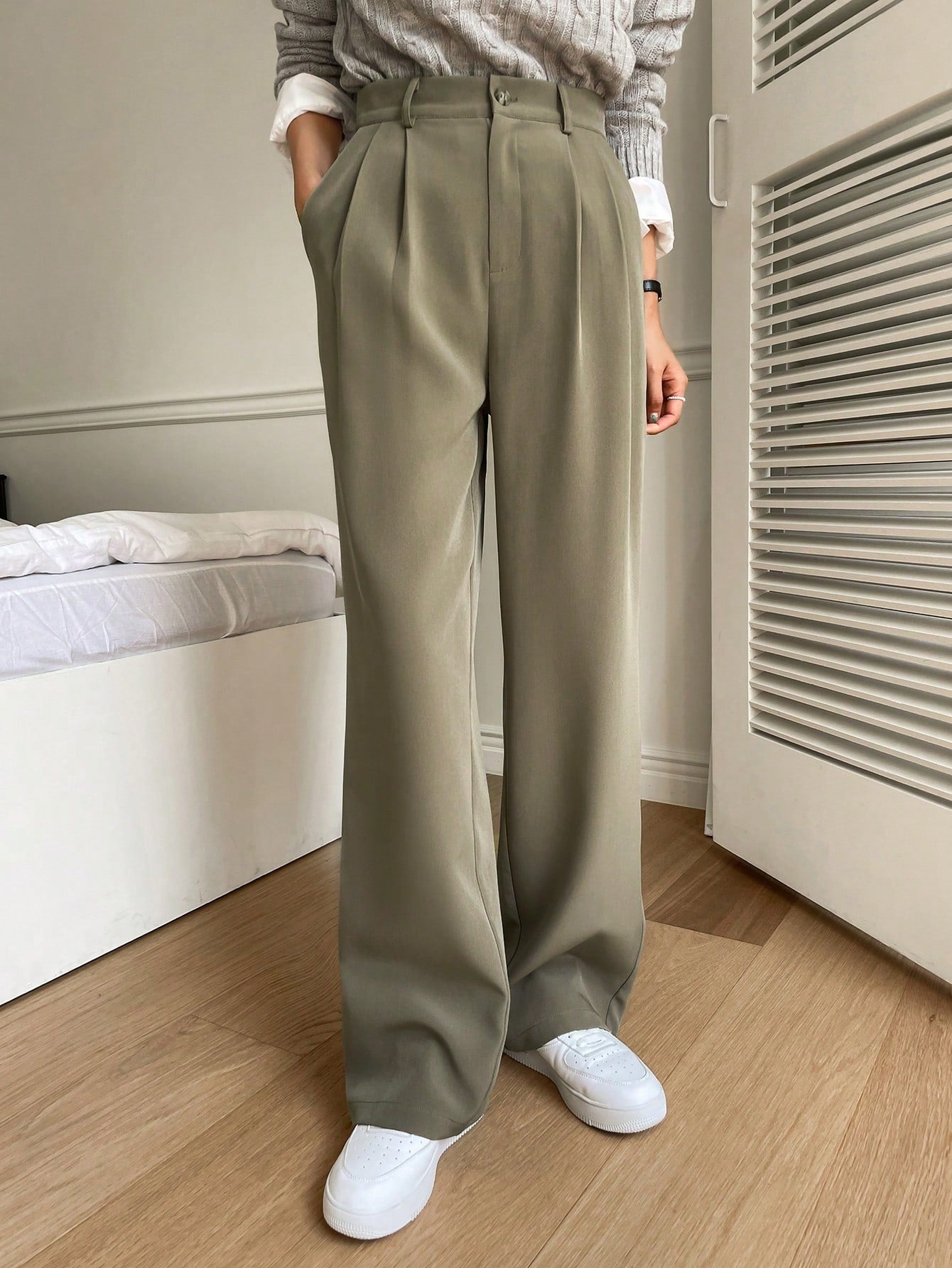 Maxct Plicated Detail Suit Pants