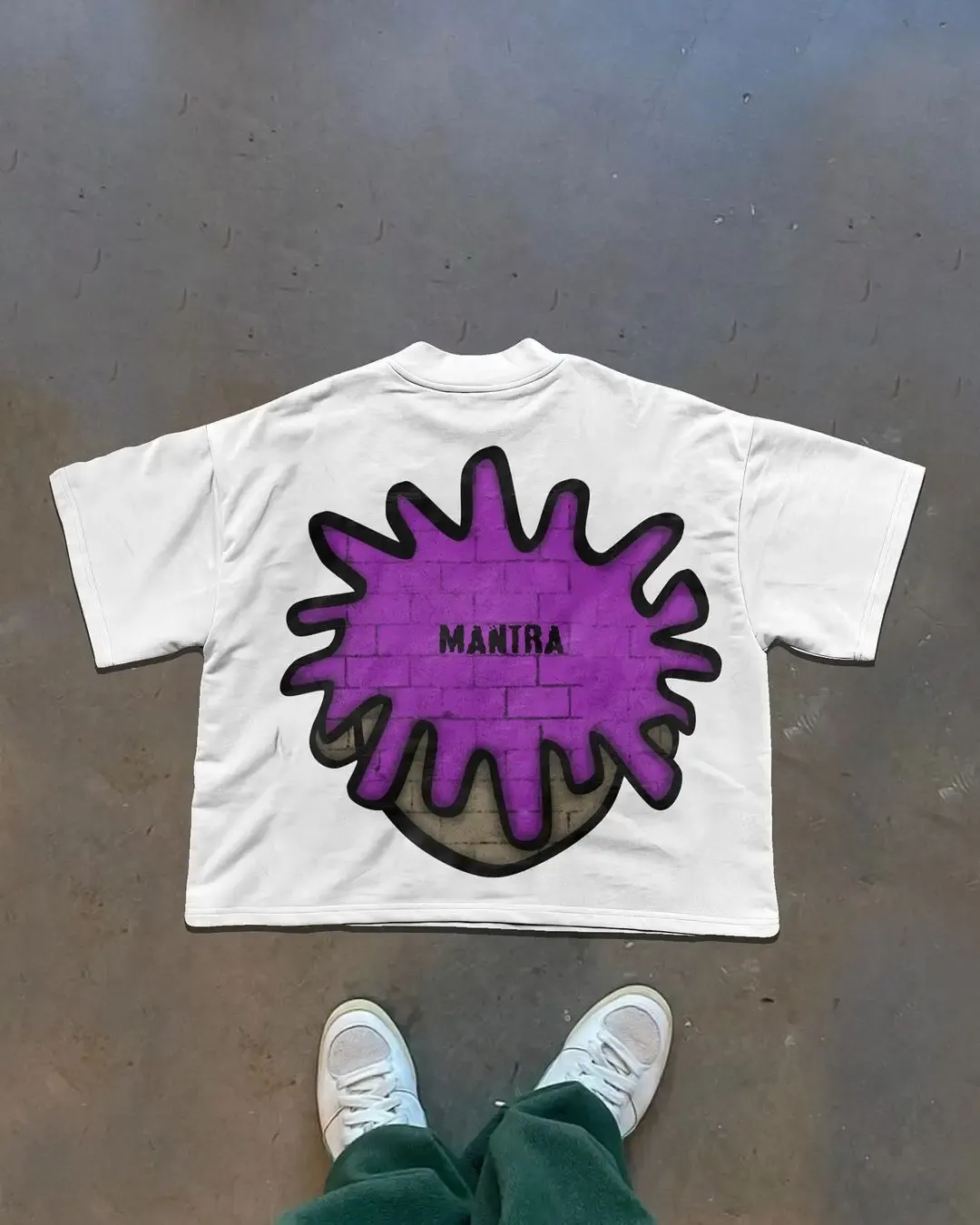 New Retro Men Comic Print Round Neck Cotton Large T-shirt Instagram Fashion Men and Women Harajuku Top graphic t shirts