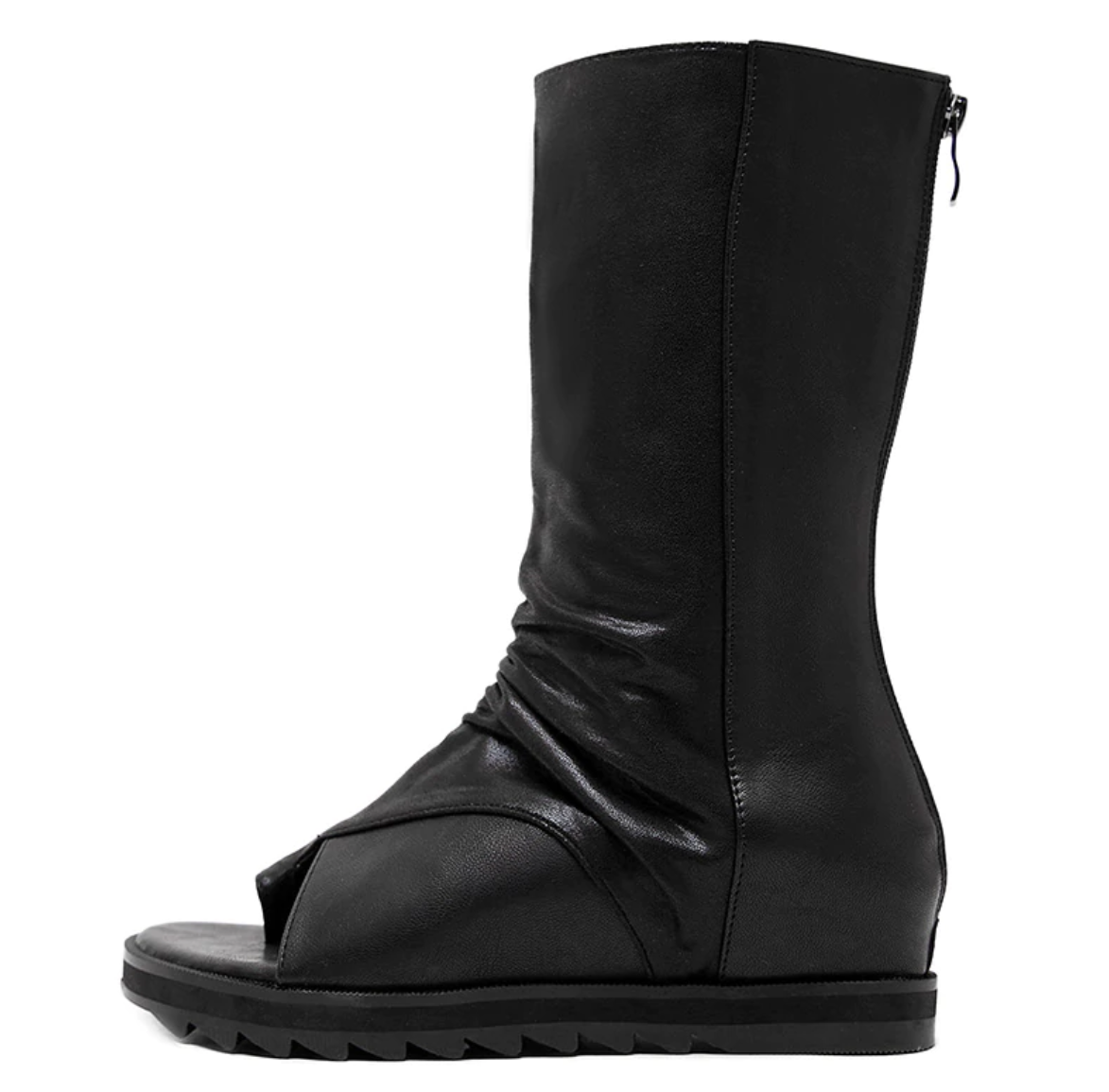 Soft Leather Open Toe Boots Maxct