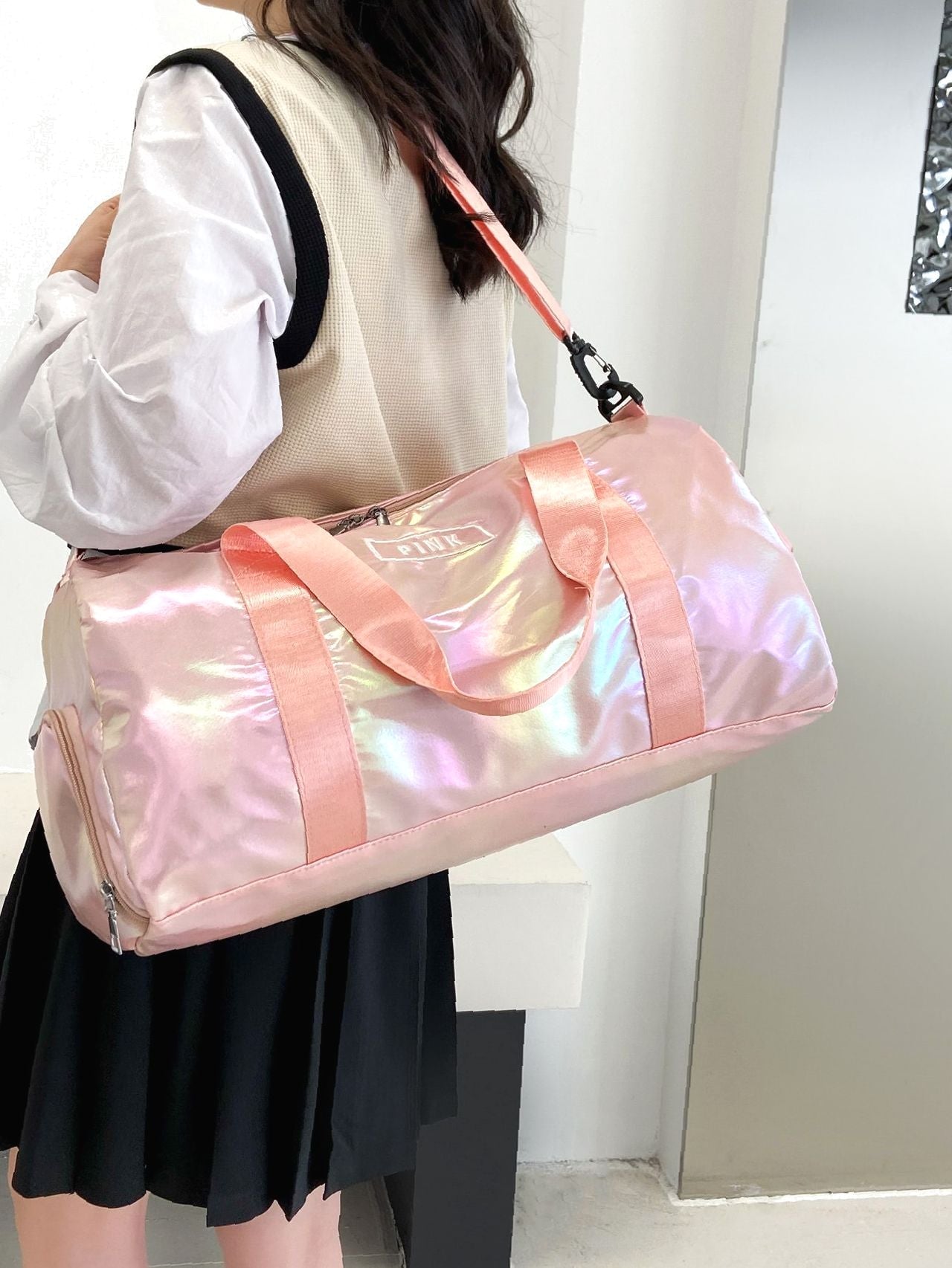 Maxct - Holographic Pattern Duffel Bag  - Women Tote Bags