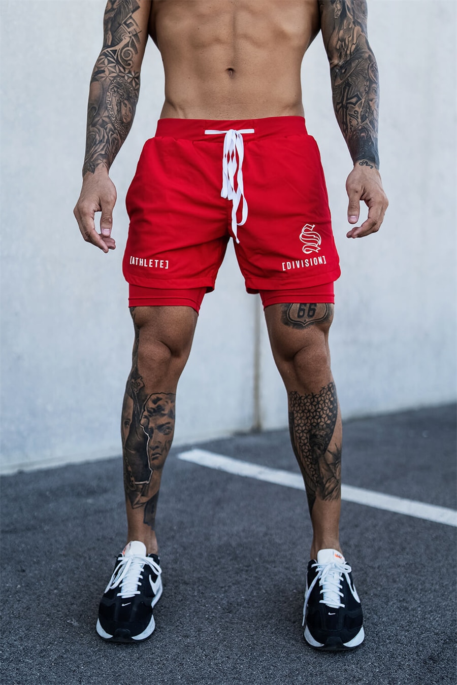 Men's 2-in-1 Quick Dry Gym Shorts - Breathable. Double-Deck. Running - true deals club